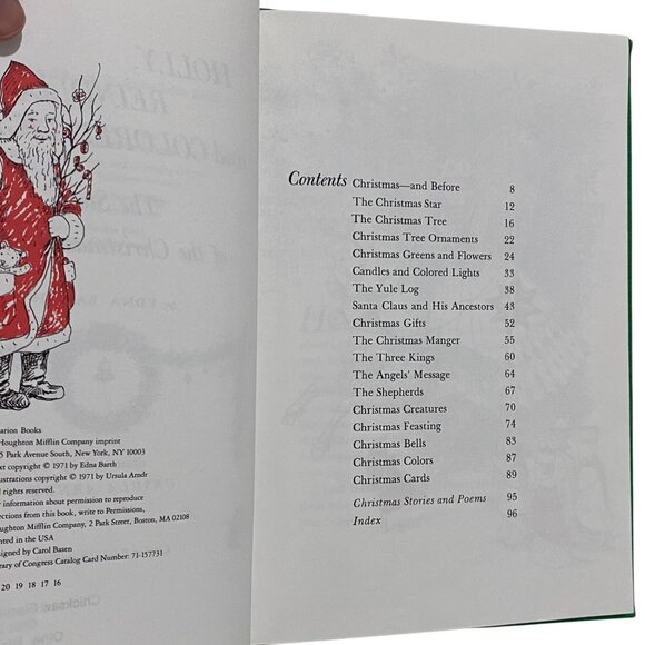 Holly Reindeer and Colored Lights The Story of the Christmas Symbols HC Barth - Picture 6 of 9